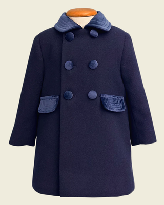 Classic English Style Coat in Blue