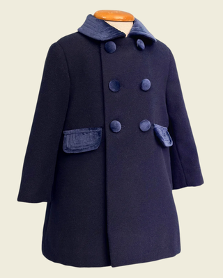Classic English Style Coat in Blue