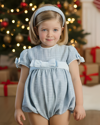 Blue Christmas Romper