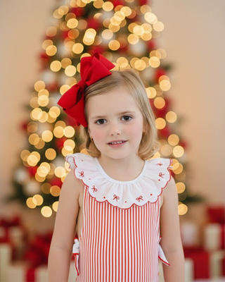 Santa Tell Me Red Bows Swimsuit