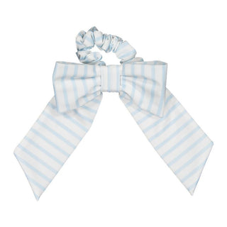 Stripes Blue Lycra Big Hair Clip