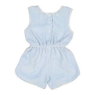 Blue Ditsy Floral Cover-Up