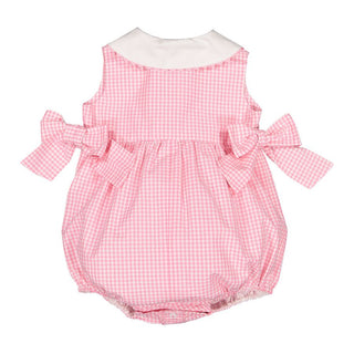 Gingham Mix Pink Romper