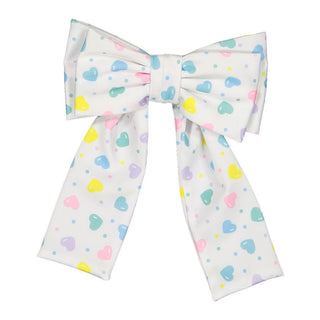 Multicolor Hearts Swimsuit + Bow Bundle