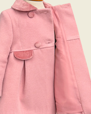 Classic English Style Coat in Pink