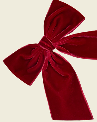 Big Bow Red Velvet Hair Clip