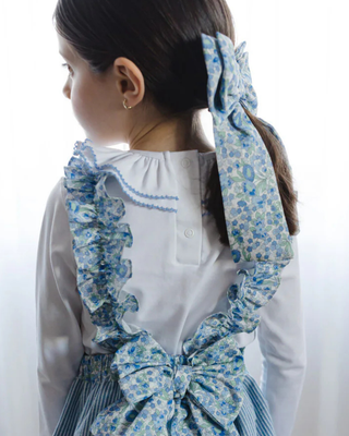 Snowflakes Big Hair Bow Clip