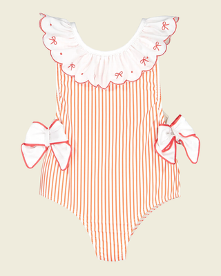 Santa Tell Me Red Bows Swimsuit