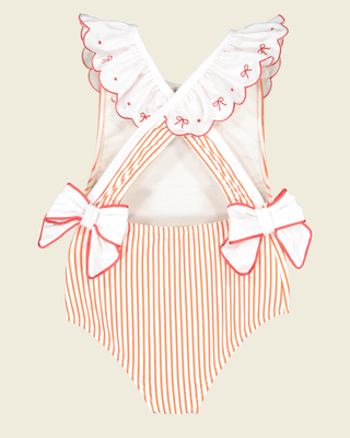 Santa Tell Me Red Bows Swimsuit