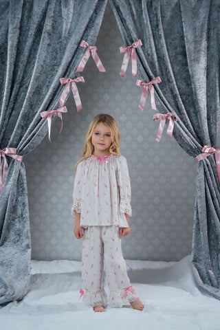 Linda Pink Roses Pyjama Set