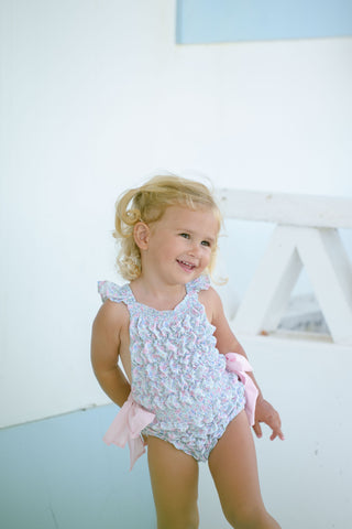 Lily Cotton Frilled Swimsuit