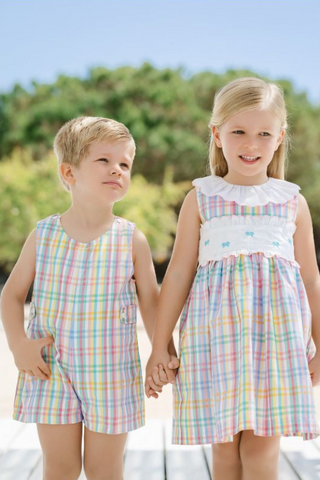 Rainbow Gingham Dress