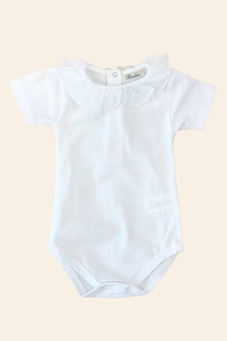 White Ruffle Bodysuit