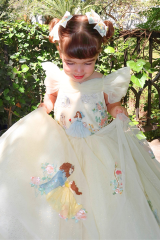 Whispering Petals Dress Butter Yellow